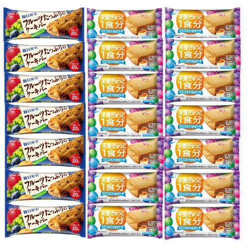 お菓子詰め合わせ 全国送料無料 グリコ 毎日果実フルーツケーキバー7個 バランスオンminiケーキ チーズ 14個 計21コ おかしのマーチ メール便 Omtmb6701 Omtmb6701 おかしのマーチ 通販 Yahoo ショッピング