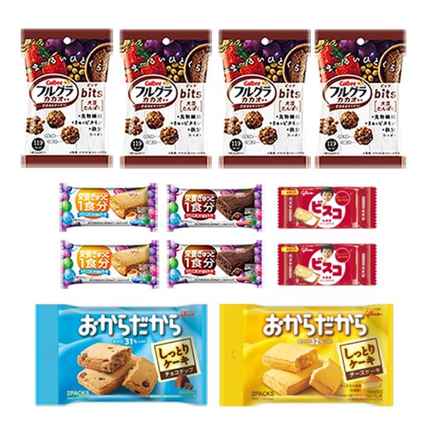 お菓子 詰め合わせ (全国送料無料) グリコとカルビーのからだつよくなる栄養たっぷりお菓子セット H（6種・12コ入）おかしのマーチ メール便 (omtmb7372)｜okashinomarch｜02