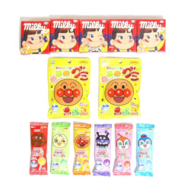 お菓子 詰め合わせ (全国送料無料) 不二家 ミルキー・アンパンマングミ