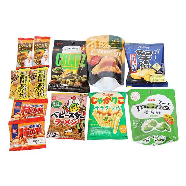 お菓子 詰め合わせ 大人菓子!カルビー・グリコも入ったおつまみ お菓子 詰め合わせ 大人菓子!カルビー・グリコも入ったおつまみ