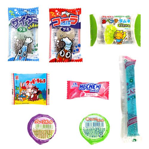 お菓子 詰め合わせ 【8種・計80コ】小さな駄菓子（グミ・ラムネ