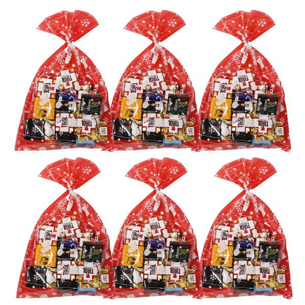6袋】お菓子 詰め合わせ クリスマス袋 チロルチョコ（バラエティ