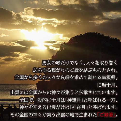 (全国送料無料) やくも箸本舗 ご縁箸 「荘園（赤）」 1膳 メール便 (yb00038388m)｜okashinomarch｜03