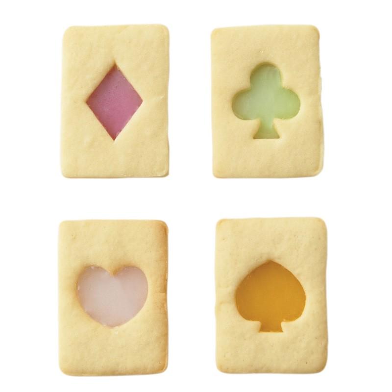 かわいい 楽しい ステンドグラスクッキー型 トランプ 貝印 Dl 8038 抜き型 型抜き おかしの森 ヤフー店 通販 Yahoo ショッピング