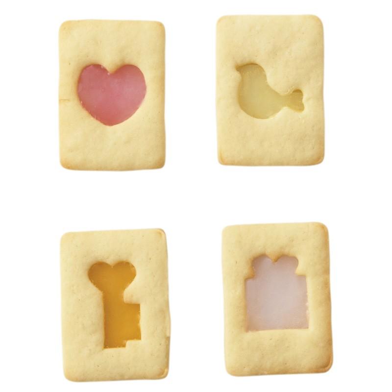 かわいい 楽しい ステンドグラスクッキー型 ガーリー 貝印 Dl 8039 抜き型 型抜き おかしの森 ヤフー店 通販 Yahoo ショッピング