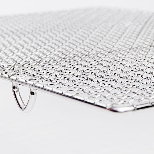 18-8 ステンレス 足つき トリフ/トリュフ網 500×350 金網 バレンタイン