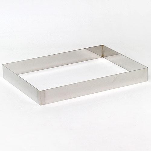セルクル　カードル　角フレーム　330x240x50mm システム セルクル 長角ケーキリング 330×240×H50（深） 金属 6取天板