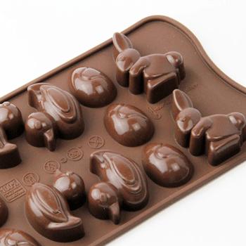 チョコレート型 シリコンモールド EASTER イースター 【50%OFF!】 売店 SCG05 チョコ型 チョコレートモールド EASYCHOC ケーキ型 イージーチョコ ショコラ モルド