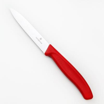 VICTORINOX ヴィクトリノックス ペティナイフ 波刃 刃渡り10cm レッド 