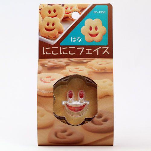 お洒落 にこにこフェイス クッキー抜き型 はな 1959 型抜き クッキー型