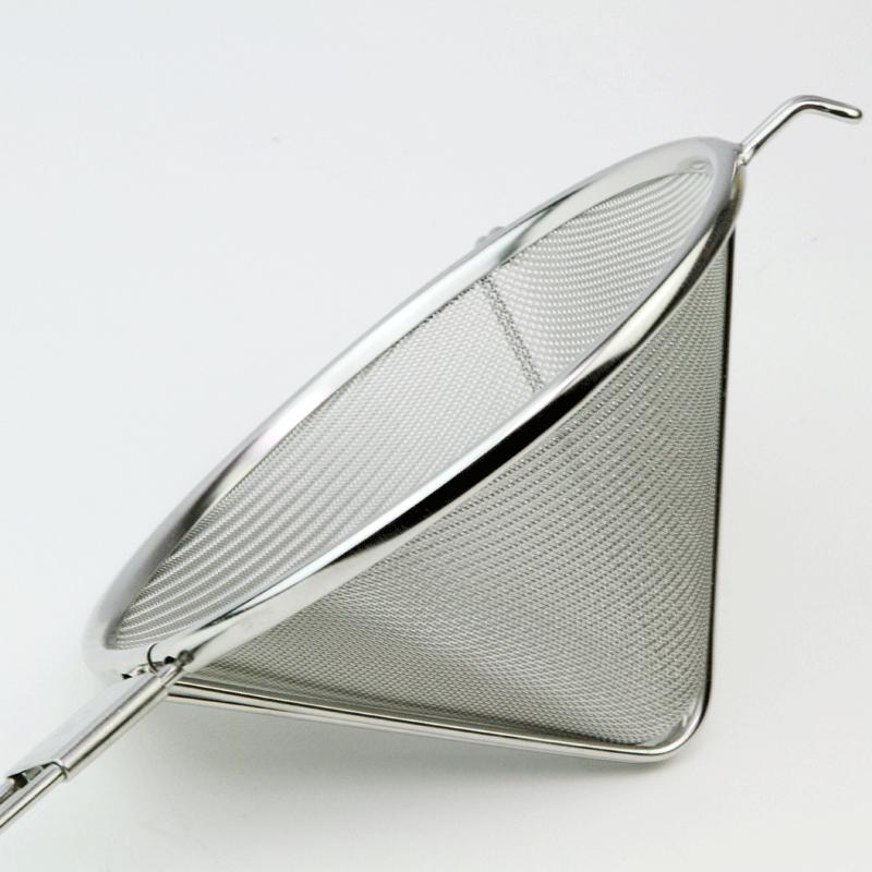 三角シノア 18cm ステンレス製 ストレーナー ふるい 金属 : おかしの森