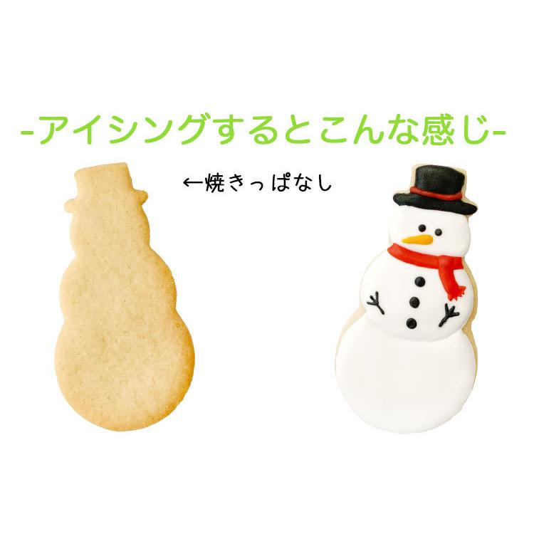 クッキー抜き型 雪だるま・帽子 スノーマン #1943 クッキー型