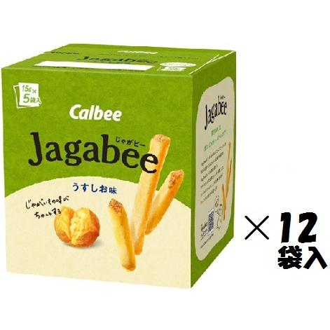 Jagabee カルビー Jagabeeうすしお5パック(箱) 75g×12入