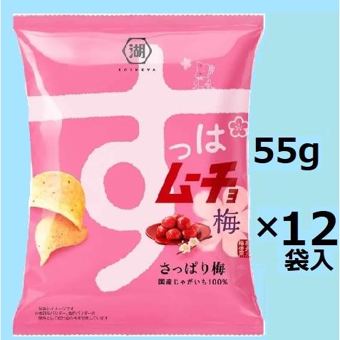 すっぱムーチョ 湖池屋 すっぱムーチョさっぱり梅 55g×12袋入 ポテチ