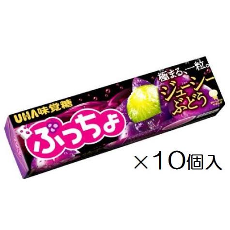 UHA味覚糖 ぷっちょスティックぶどう 10粒×10個入 A グミ※品切れの