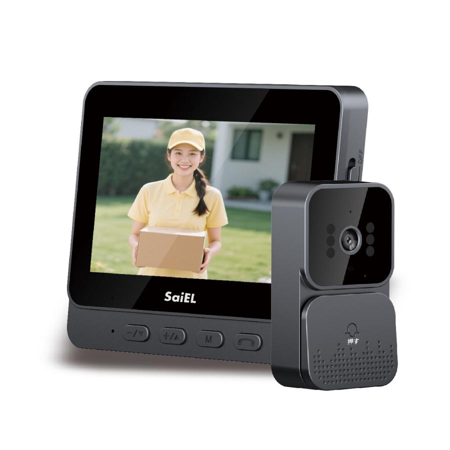 ワイヤレスモニターホン SLI-MH01 壁掛け式ワイヤレステレビドアホン