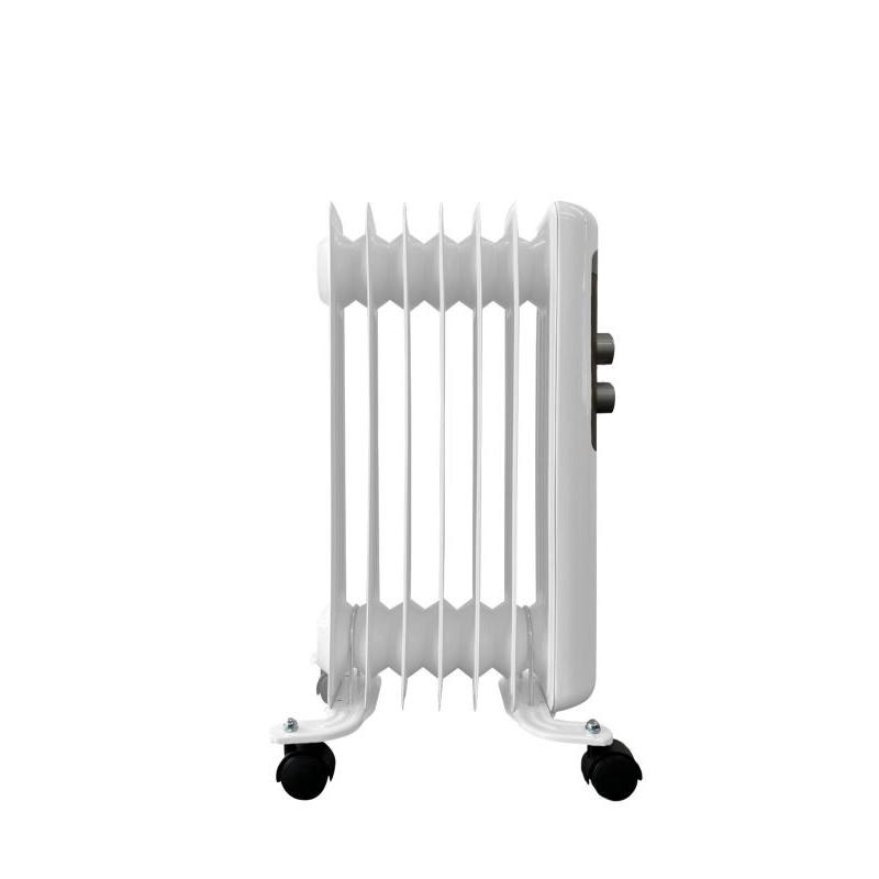 オイルヒーター ホワイト ウッド調パネル おしゃれ スリム キャスター