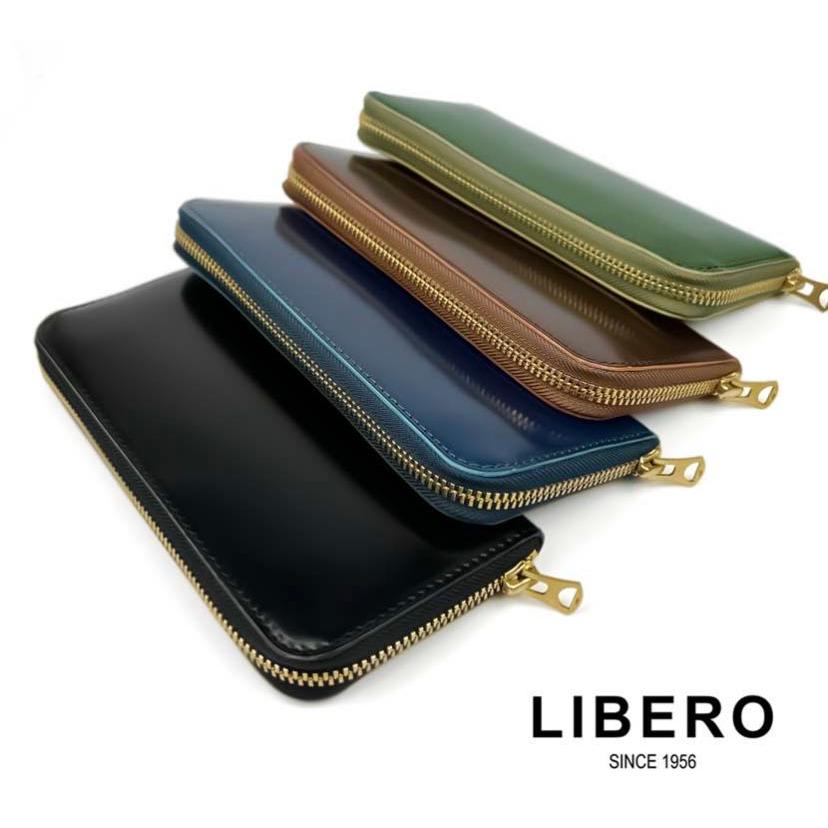 LIBERO リベロ 日本製 新喜皮革×栃木レザー コードバン ラウンド