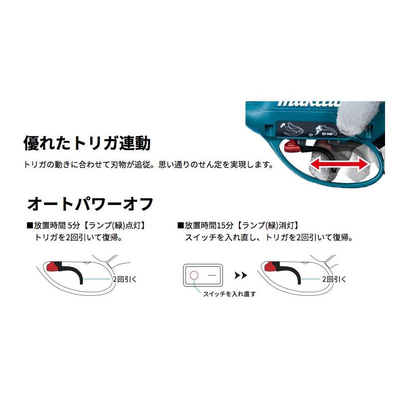 マキタ マキタ充電式剪定ハサミ UP362DPG2 バッテリー×2+充電器 マキタ マキタ充電式剪定ハサミ UP362DPG2 バッテリー×2+充電器