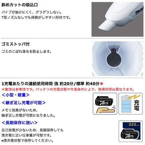 マキタ（makita） マキタ充電式クリーナー CL182FDRFW バッテリー＋