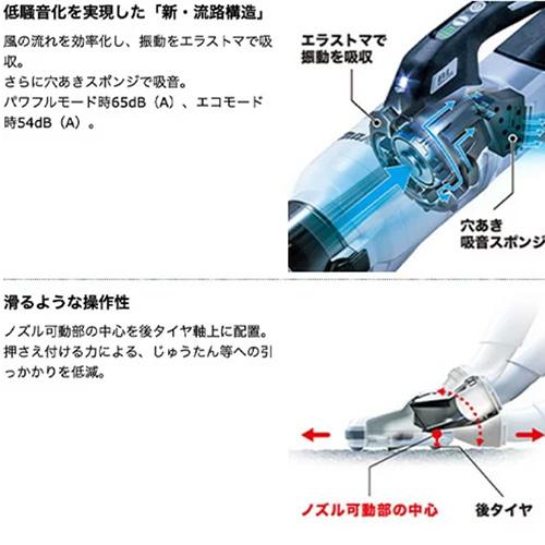 マキタ CL003GZW/O 40Vmax (本体のみ) 充電式クリーナー サイクロン