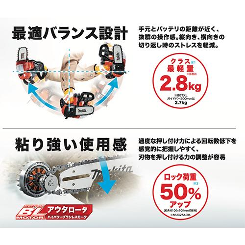 マキタ（makita） MUC258D 充電式チェンソー（本体のみ）18V トップ