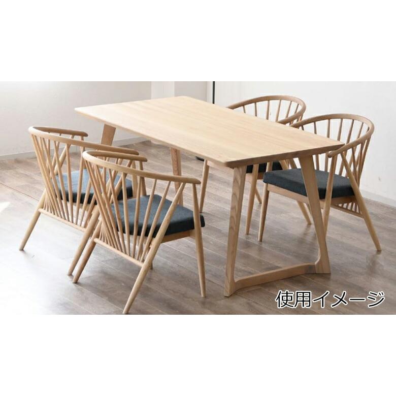 ダイニングチェア 縦格子 2脚セット シンプル 木製チェア ワイド
