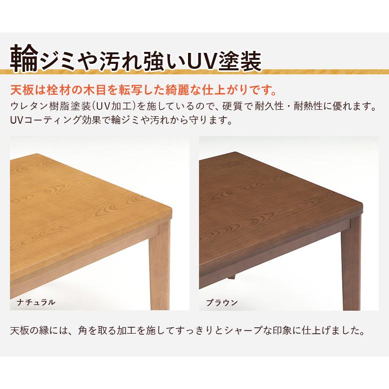 ダイニングこたつ 4点セット 90×75 ハイタイプ ダイニングこたつ