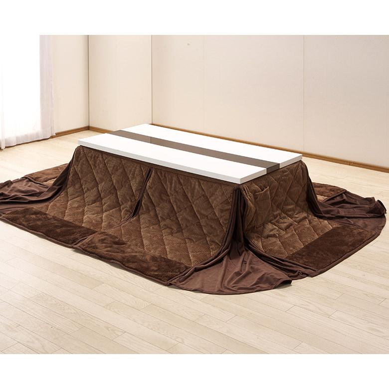 ソファーの高さに合う ダイニングこたつテーブル 4段階高さ調節可能