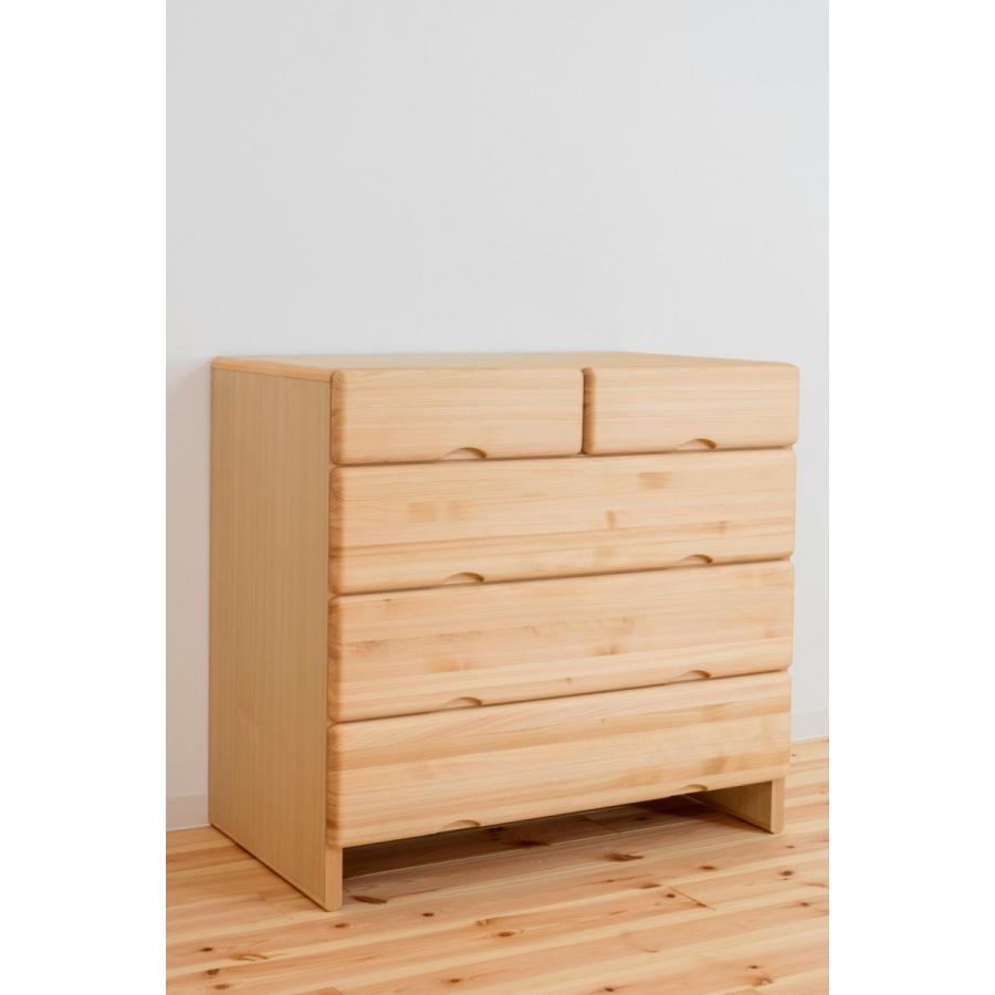 桧の4段チェスト 大川家具ドットコム（オオカワカグドットコム） チェスト タンス 4段