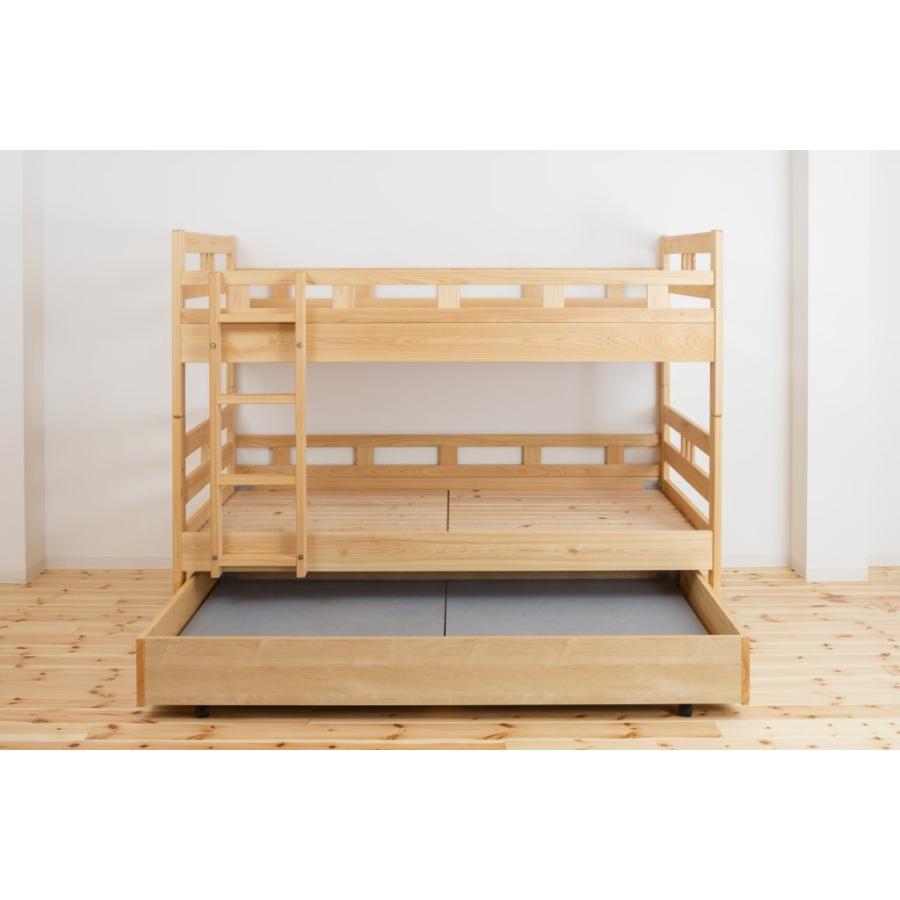 ベッド 二段ベッド すのこベッド 九州産 ヒノキ 天然木 収納付き 引き出し付き 北欧風 国産 大川 シンプル 完成品 開梱設置 Mn003bdhk00 大川家具ドットコム ヤフー店 通販 Yahoo ショッピング