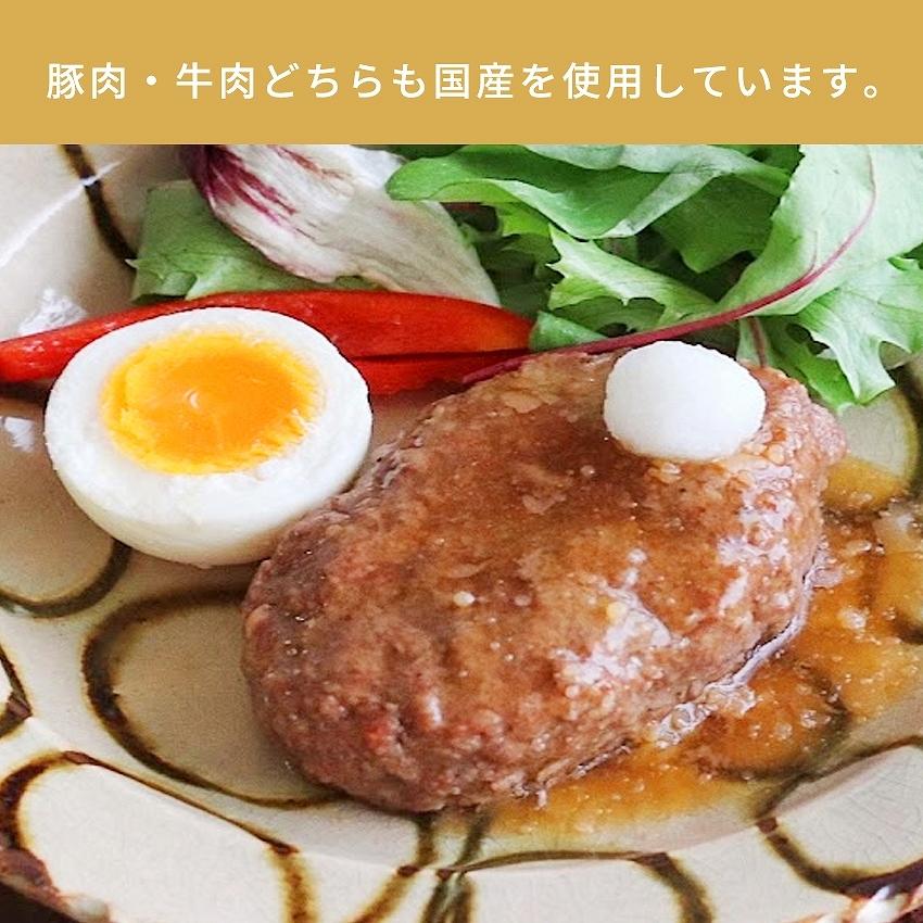 お惣菜 冷凍食品 冷凍 惣菜 無添加 総菜 おかず 宅配 食品 温めるだけ お取り寄せグルメ  ハンバーグ 洋食 国産 合挽ハンバーグ 和風ソース 1パック｜okawari｜03