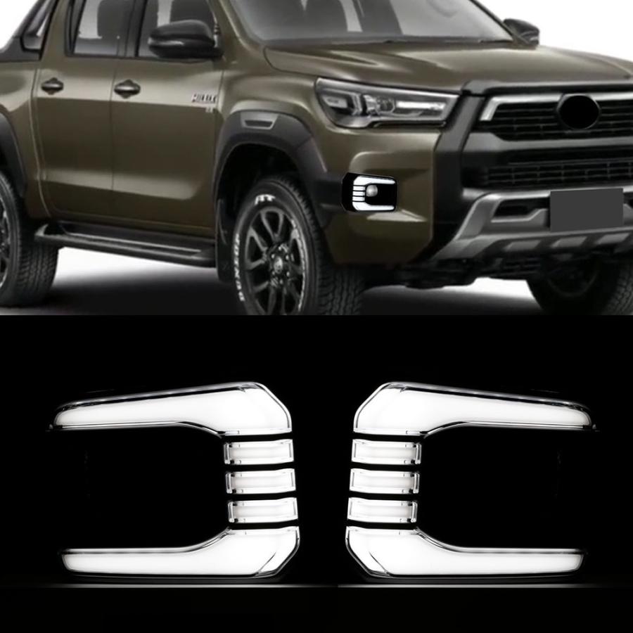 流れるウインカー LED デイライト新型 HILUX REVO GUN125 ハイラックス