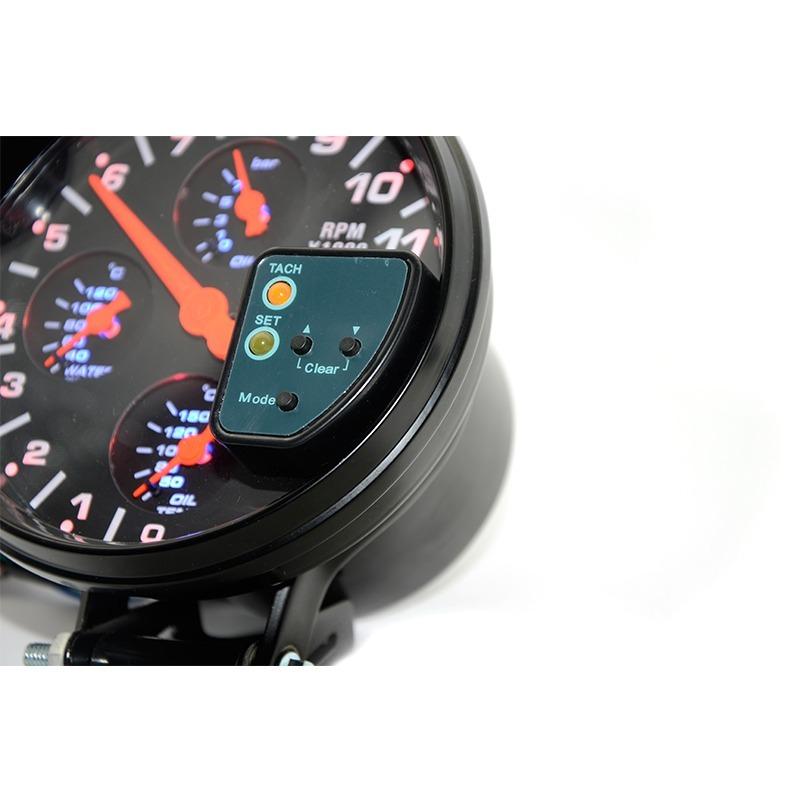4in1タコメーター、油圧、水温、油温