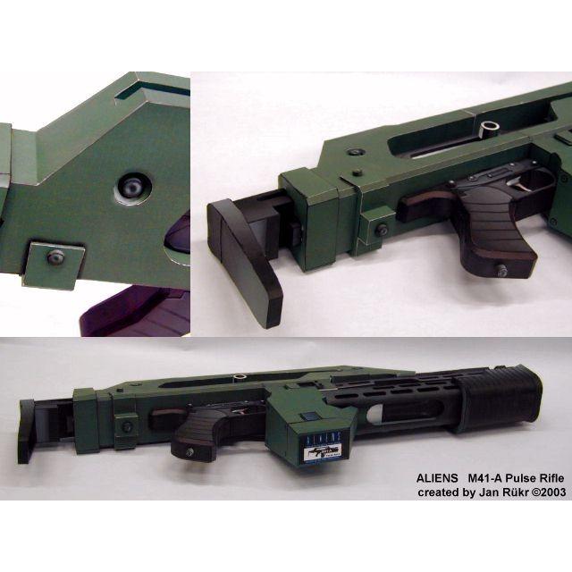 ペーパークラフト 1:1 スケール エイリアンガン 武器 M41 パルス ペーパークラフト 1:1 スケール エイリアンガン 武器 M41 パルス