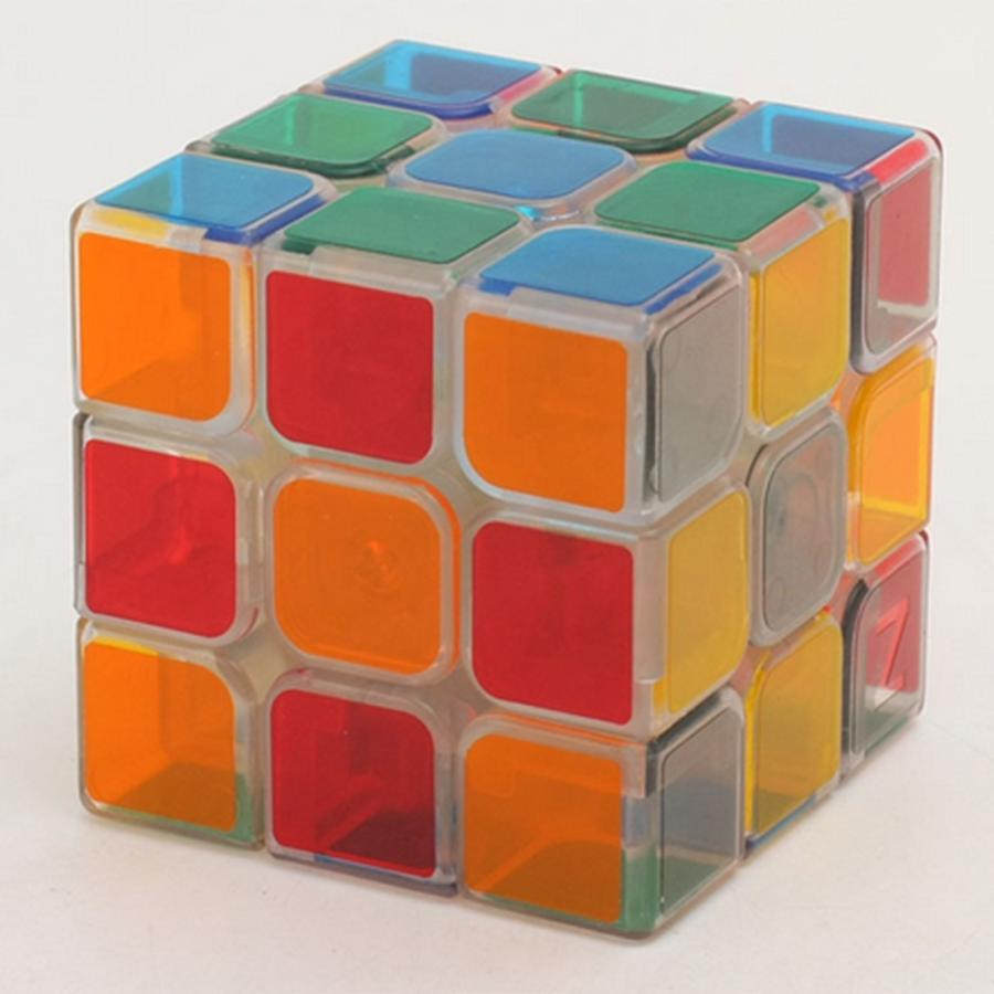 Zcube透明3x3x3マジックキューブブレインティーザースピード