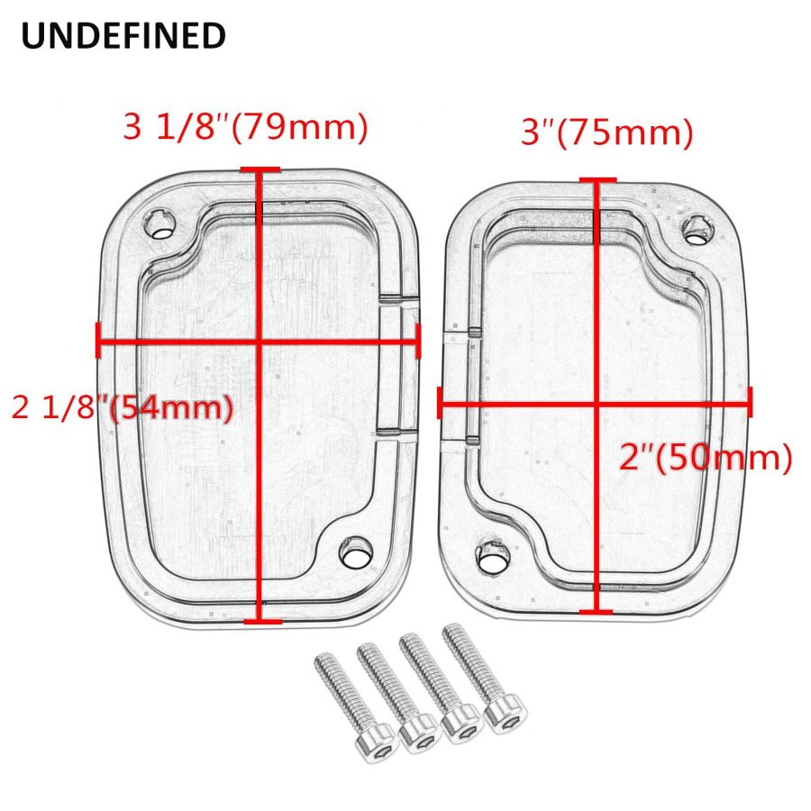 アクセサリー KK バイク ブレーキマスターシリンダー カバー キャップ ビス 角型