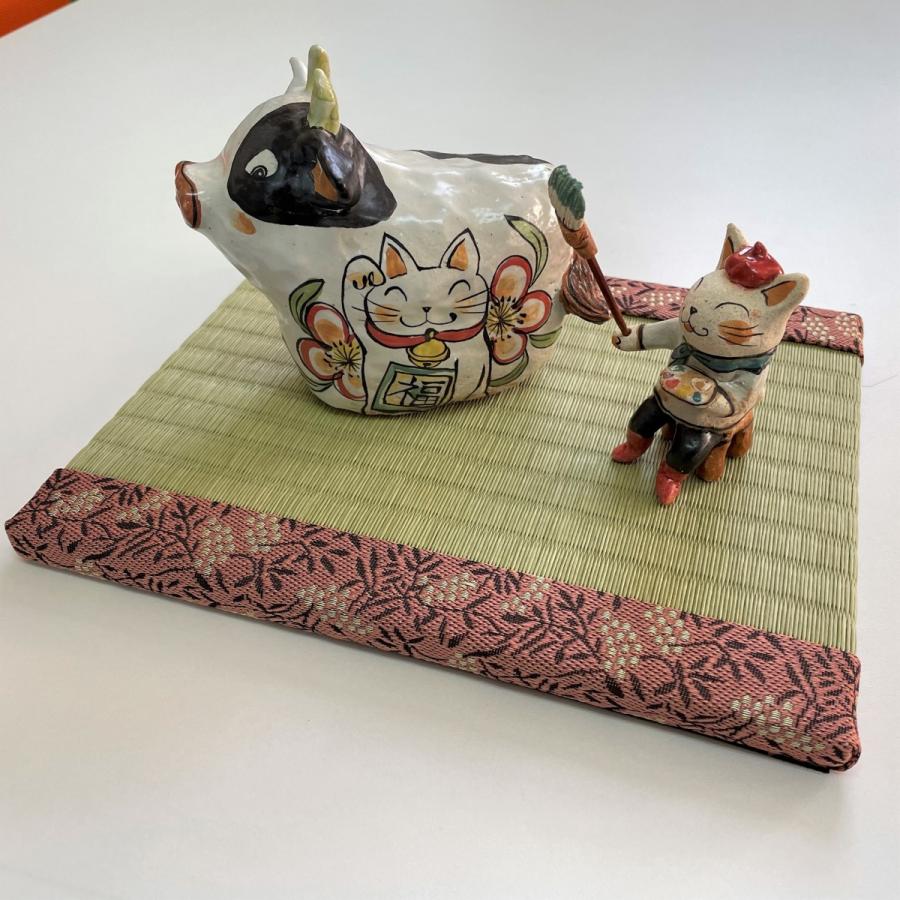 ミニ畳｜25cm×20cm×1.5cm｜おしゃれ｜和雑貨｜和柄｜畳縁｜畳のへり