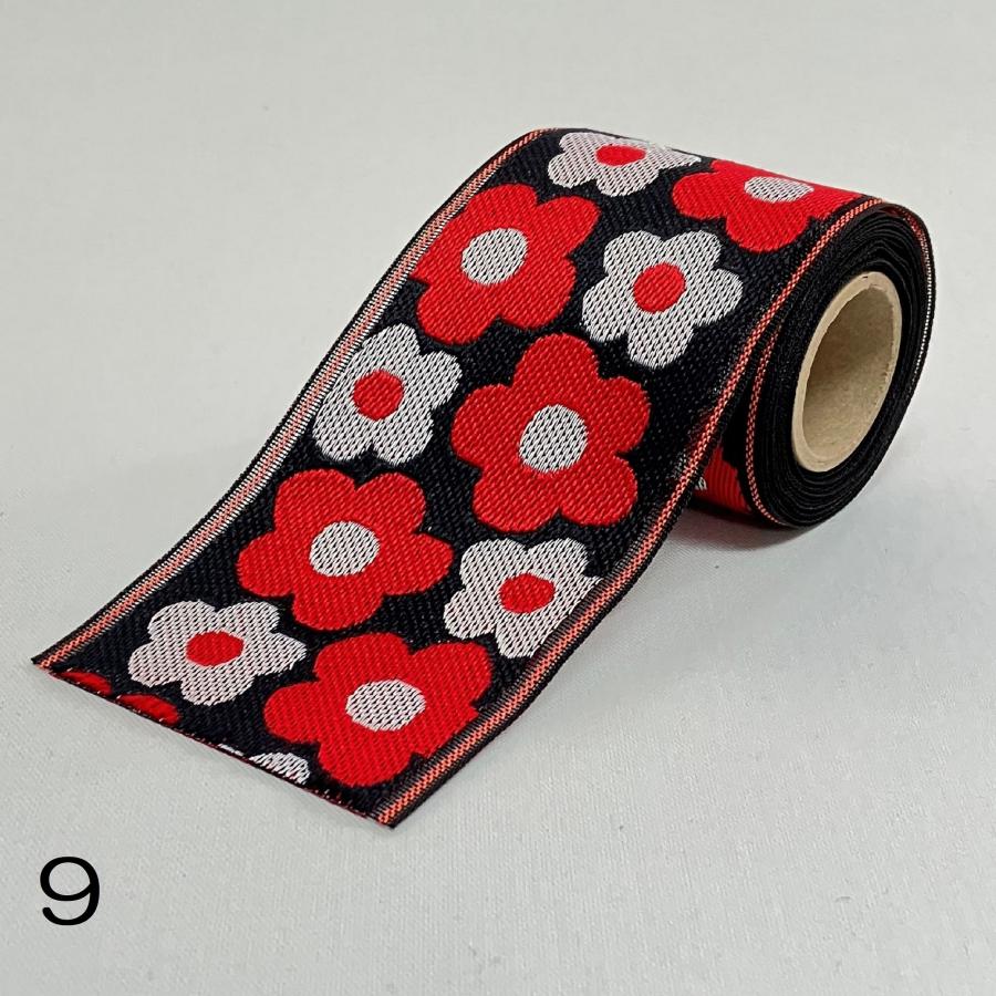 フルルI｜畳縁（たたみへり）｜1m単位での販売｜花柄｜畳のへり｜畳
