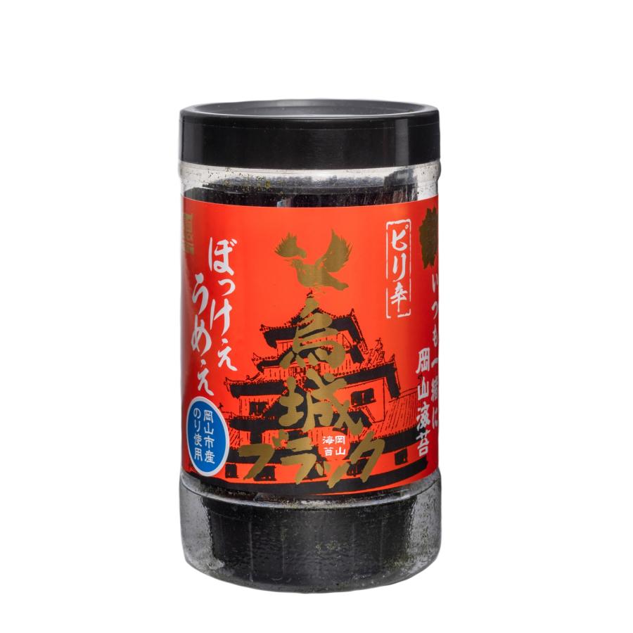 海苔 味付け海苔 ピリ辛 8切48枚 卓上 PET ボトル 岡山県産 烏城