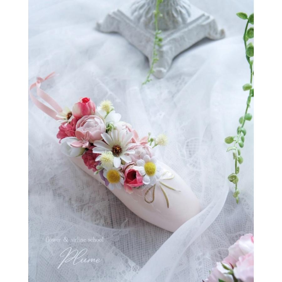 バレエシューズアレンジ　アーティフィシャルフラワー ギフト 誕生日 記念品 送別 退職 おしゃれ 還暦 古希 喜寿 傘寿 米寿 贈り物 卒業 |  | 02