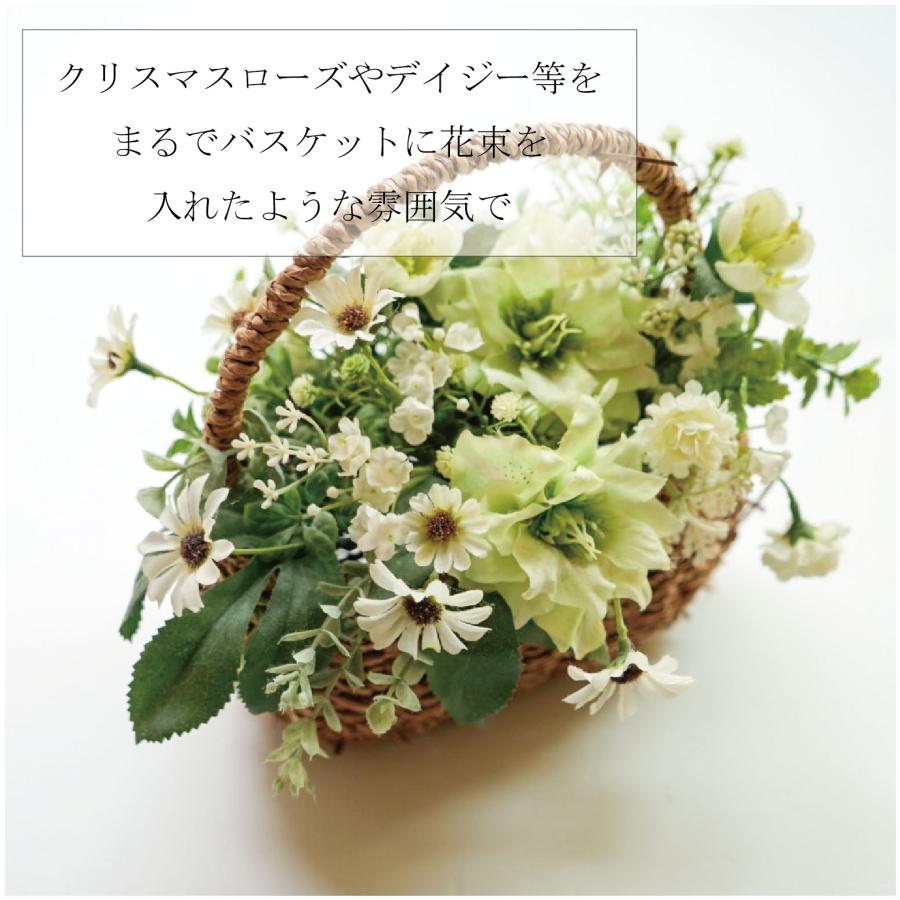 バスケットアレンジ　アーティフィシャルフラワー ギフト 誕生日 記念品 送別 退職 おしゃれ 還暦 古希 喜寿 傘寿 米寿 贈り物 卒業 結婚祝い 引っ越し祝い |  | 02