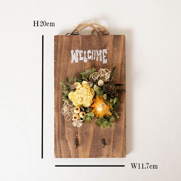 プリザーブドフラワー キーフックボード お洒落なインテリアになる