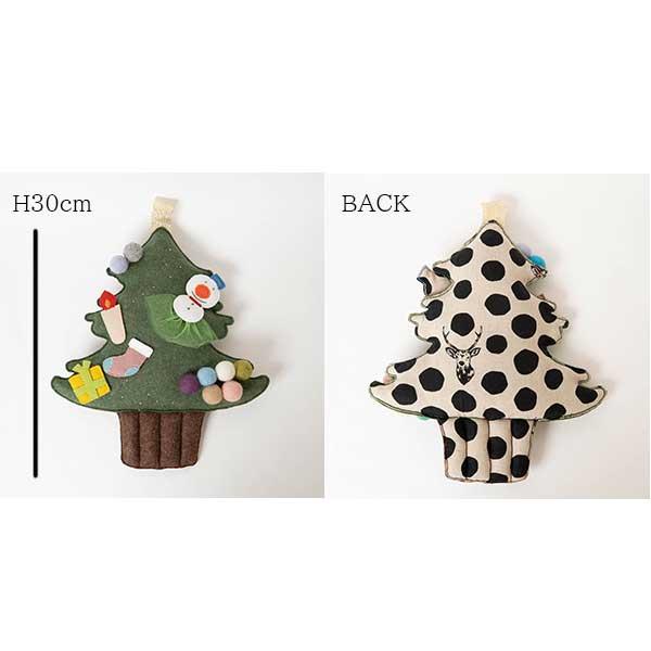 クリスマスツリー オーナメント 壁掛け出来るフェルト素材の