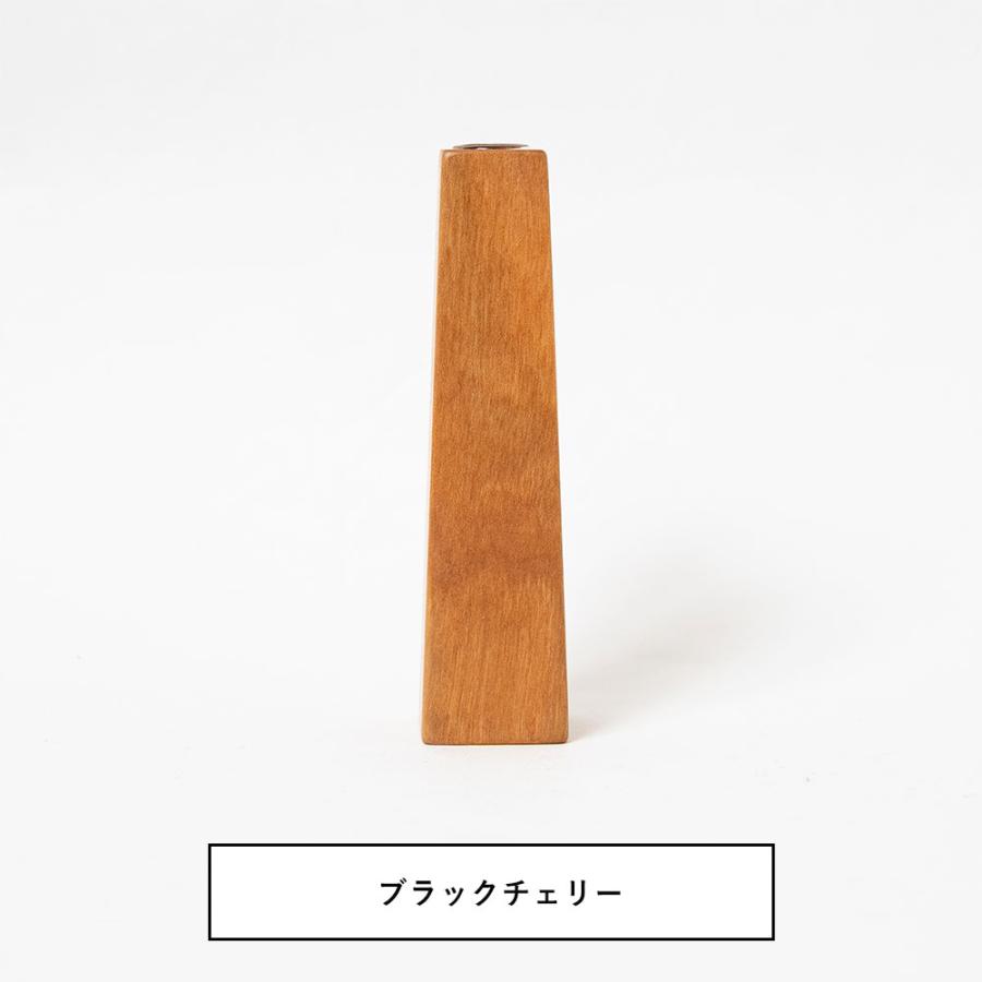 一輪挿し 卓上 花瓶 ディフューザーボトル 天然無垢材で作られた小さめ