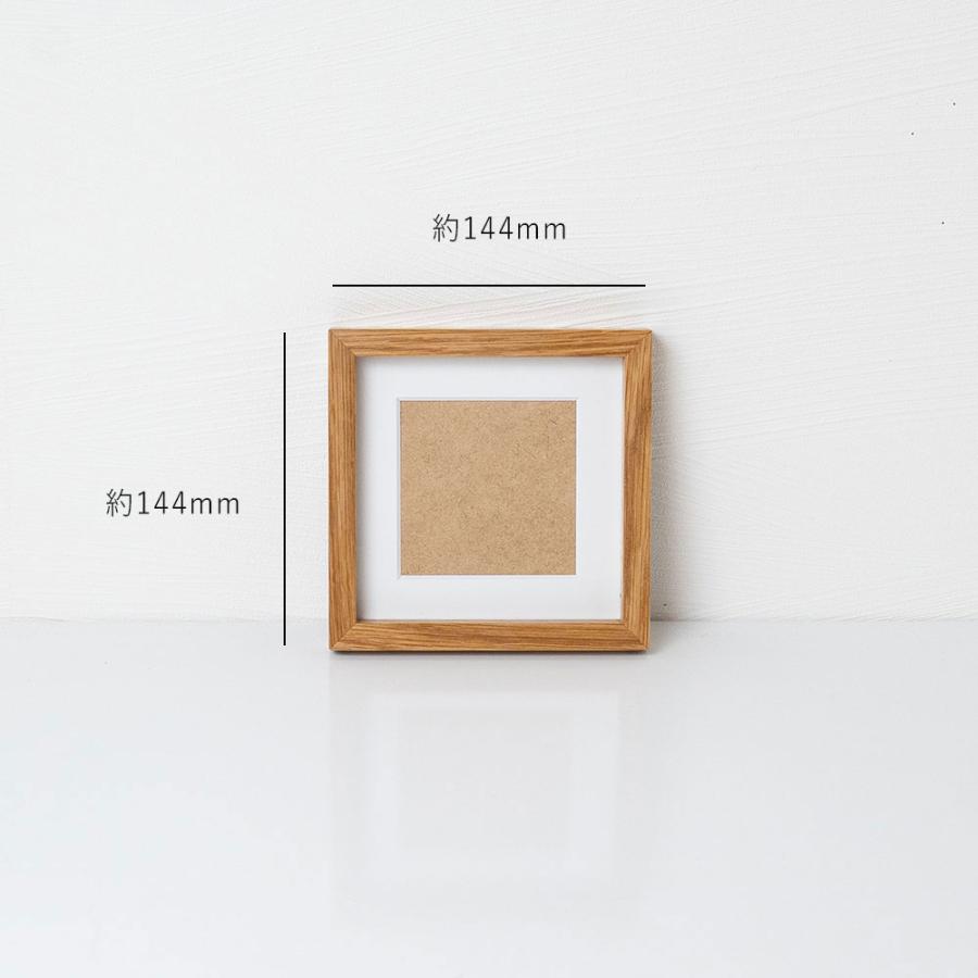 木製 フォトフレーム スクエア ましかく写真台紙 家具職人が作る写真
