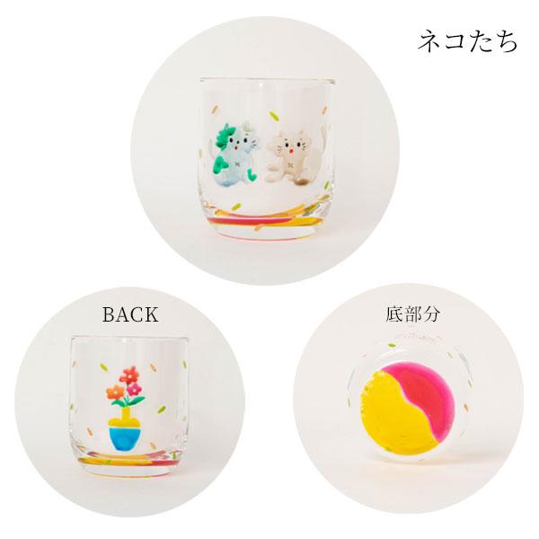 絵付けグラス 小さめサイズの可愛いガラス製コップ pichio 絵付けグラス 小さめサイズの可愛いガラス製コップ pichio