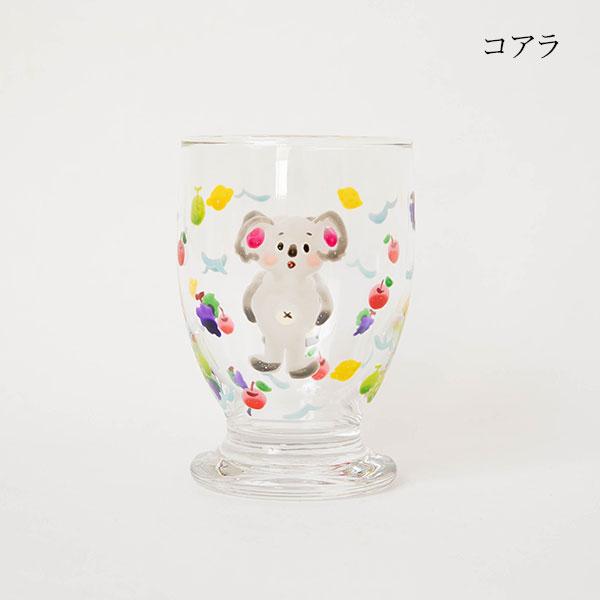 絵付けグラス 小さめサイズの可愛いガラス製コップ pichio 絵付けグラス 小さめサイズの可愛いガラス製コップ pichio
