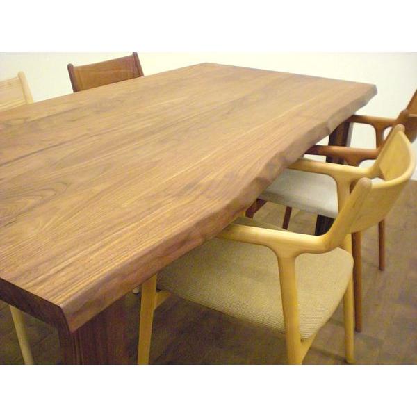 【特価】 簡易オーダーテーブル／サイズ：1700×800／樹種：ウォルナット【製造直売】 ダイニングテーブル