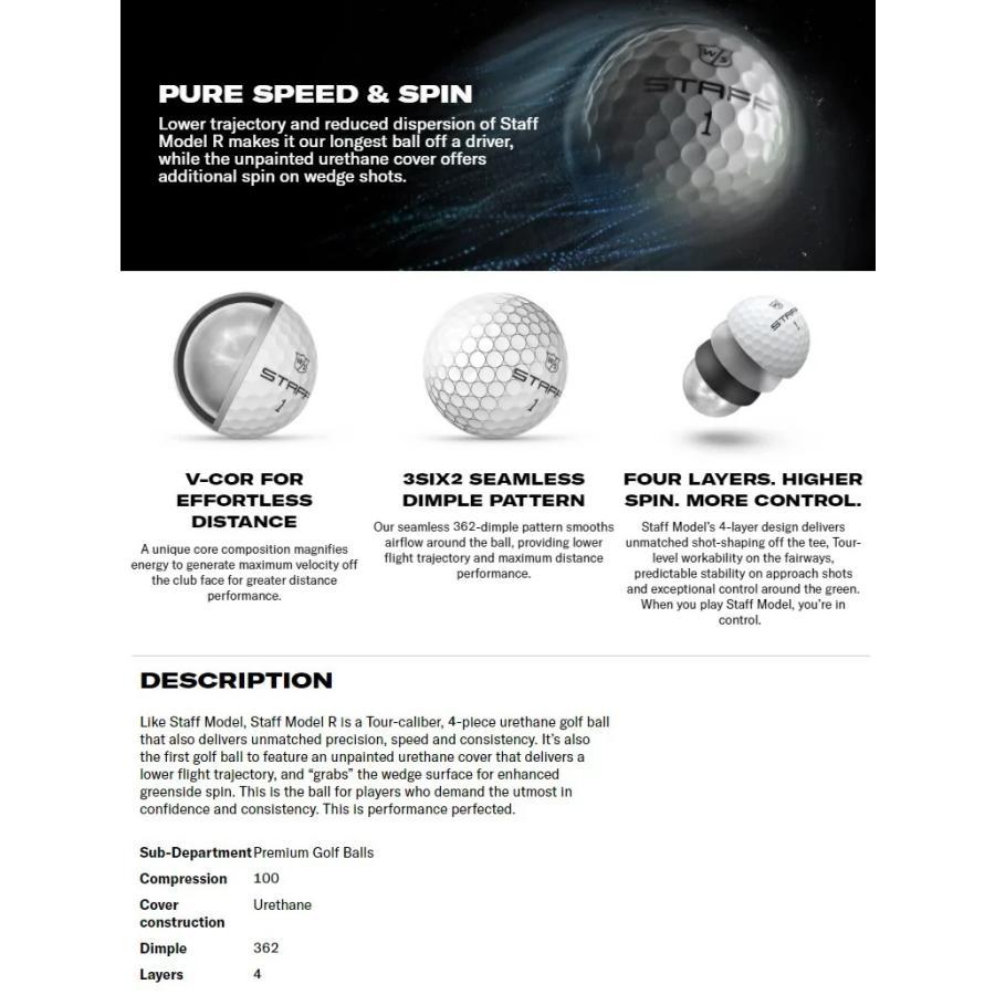 Wilson Staff Staff Model R Golf Ball ウィルソン スタッフ モデル R ゴルフボール 1ダース